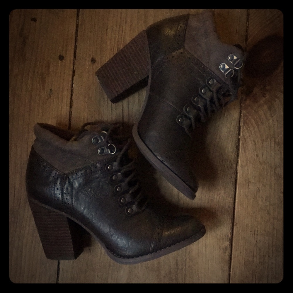 Not Rated Laced Ankle Boots